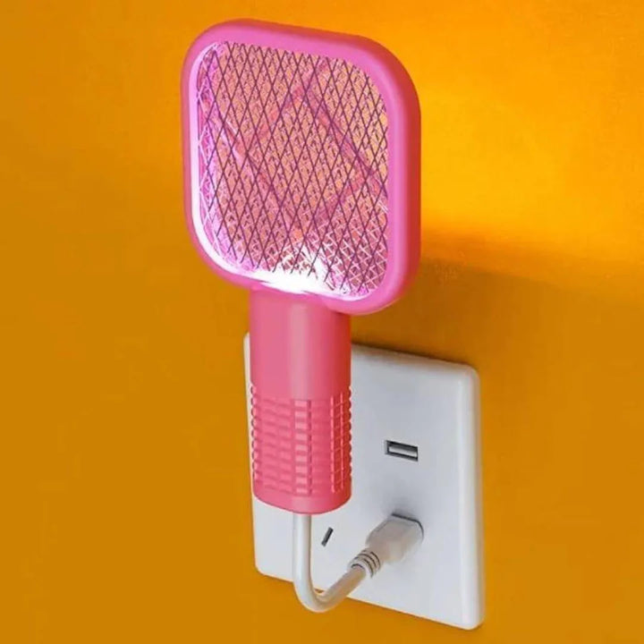 2-in-1 Mosquito Killer Racket & Lamp – USB Rechargeable & Chemical-Free!