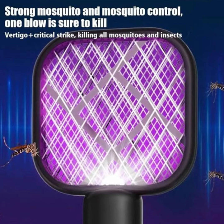 2-in-1 Mosquito Killer Racket & Lamp – USB Rechargeable & Chemical-Free!